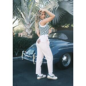 Fore All Women’s The Laura Golf Pant Powder Pink Large Tapered Preppy New Af15